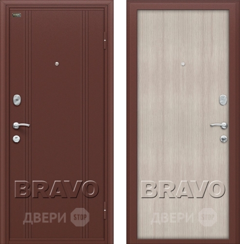 Входная металлическая Дверь Bravo Оптим Door Out 201 Капучино в Старой Купавне