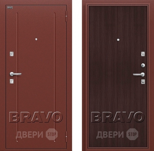 Входная металлическая Дверь Bravo Оптим Норма Wenge Veralinga в Старой Купавне