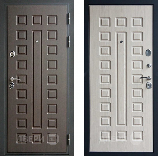 Входная металлическая Дверь Шелтер (SHELTER) Гладиатор дуб беленый в Старой Купавне