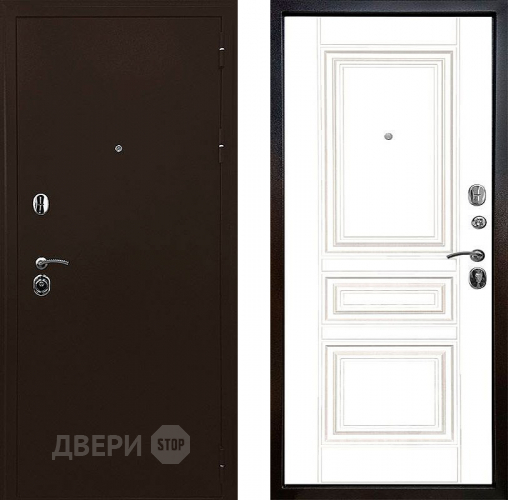 Входная металлическая Дверь Ратибор Рим 3К Белый матовый в Старой Купавне