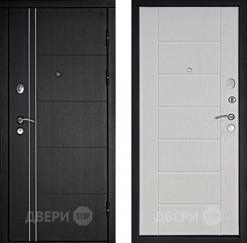 Входная металлическая Дверь Дверной Континент Тепло - Люкс Беленый дуб в Старой Купавне