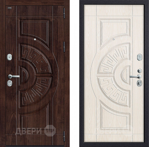 Входная металлическая Дверь Groff P3-312 Темная вишня/ Беленый дуб в Старой Купавне