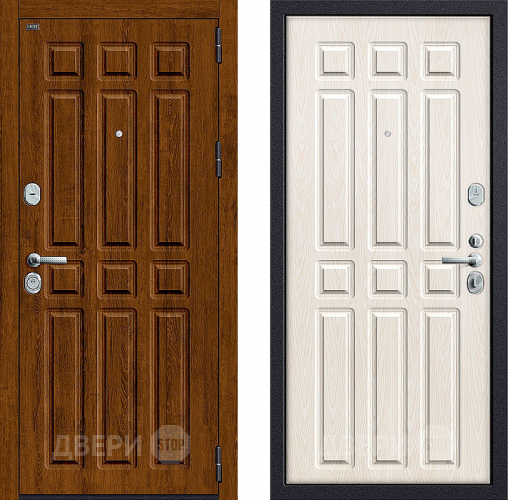 Входная металлическая Дверь Groff P3-315 Французский Дуб/Беленый Дуб в Старой Купавне