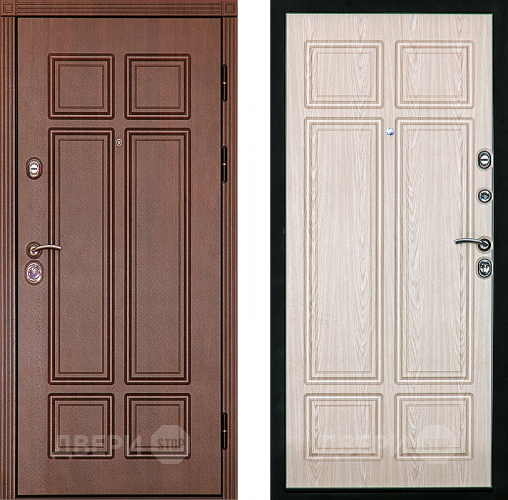 Входная металлическая Дверь (Дверной Континент) Консул Беленый дуб в Старой Купавне