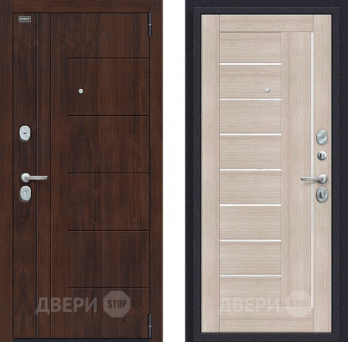 Входная металлическая Дверь Bravo Оптим Модерн Cappuccino Veralinga в Старой Купавне