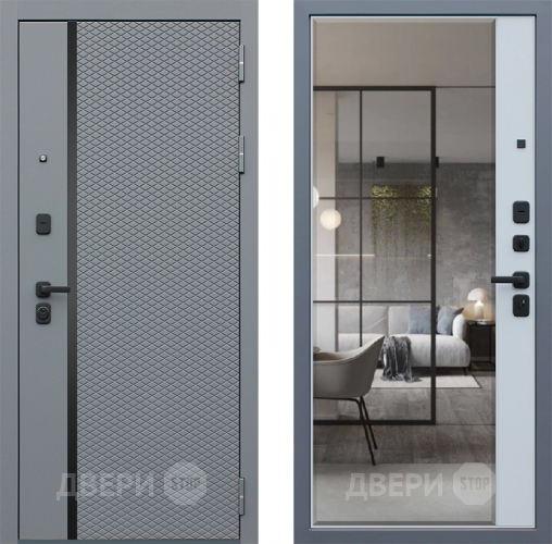 Входная металлическая Дверь АСД Манчестер с зеркалом в Старой Купавне