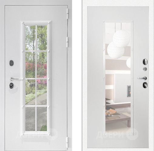 Входная металлическая Дверь Дверной Континент Тичино Белая в Старой Купавне