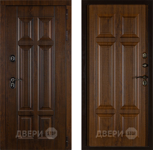 Дверь Заводская Урал ПП Лайт 3К Грецкий Орех (с терморазрывом) в Старой Купавне