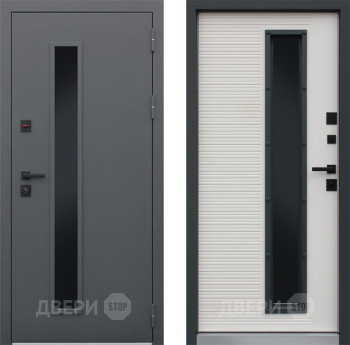 Входная металлическая Дверь АСД Trento с окном в Старой Купавне