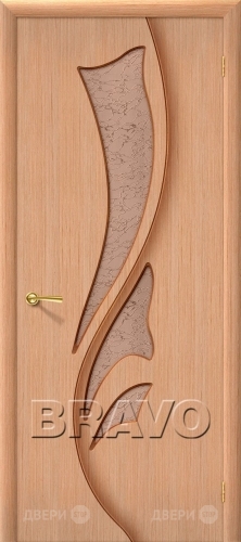 Межкомнатная дверь со стеклом Эксклюзив (Дуб) в Старой Купавне