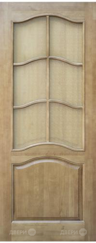 Межкомнатная дверь 7-ПО светлый лак в Старой Купавне