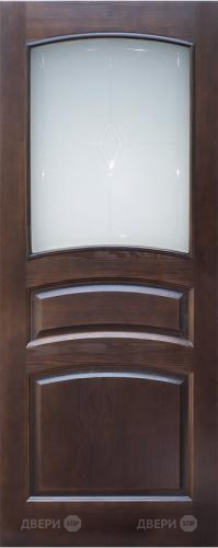 Межкомнатная дверь 16-ПО темный лак в Старой Купавне