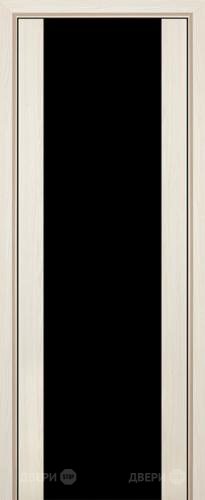 Межкомнатная дверь ProfilDoors 8X эш вайт мелинга (черный триплекс) в Старой Купавне