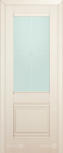 Межкомнатная дверь ProfilDoors 2U магнолия-сатинат (матовое) в Старой Купавне