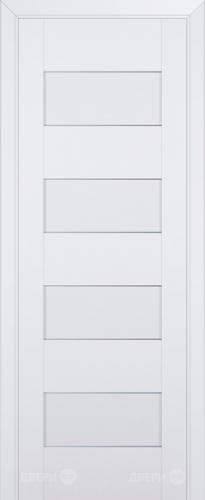 Межкомнатная дверь ProfilDoors 45U аляска частично остекленная (графит) в Старой Купавне