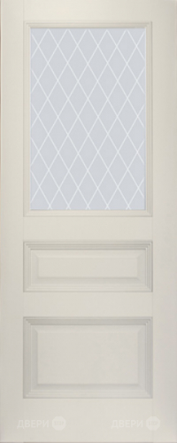 Межкомнатная дверь ProfilDoors 67U магнолия-сатинат (ромб) в Старой Купавне