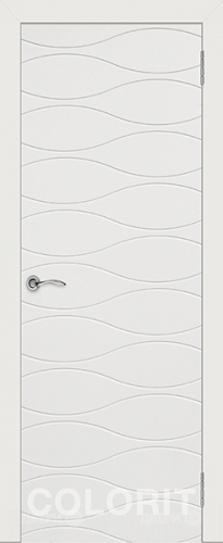 Межкомнатная дверь Граффити 3 ПГ белая эмаль в Старой Купавне