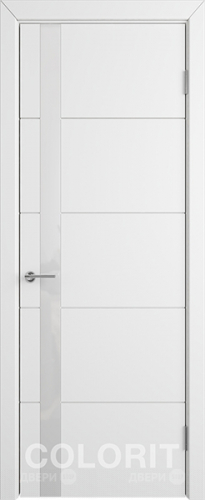 Межкомнатная дверь К4 ПО белая эмаль в Старой Купавне