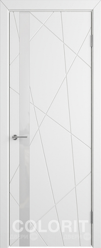 Межкомнатная дверь К5 ПО белая эмаль в Старой Купавне