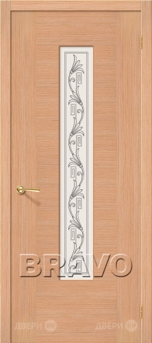 Межкомнатная дверь со стеклом Рондо (Дуб) в Старой Купавне