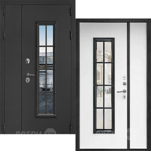 Входная металлическая Дверь Дверной Континент Тичино Двустворчатая Серая в Старой Купавне