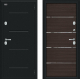Входная металлическая Дверь Bravo Thermo Лайн Букле черное/Wenge Veralinga в Старой Купавне