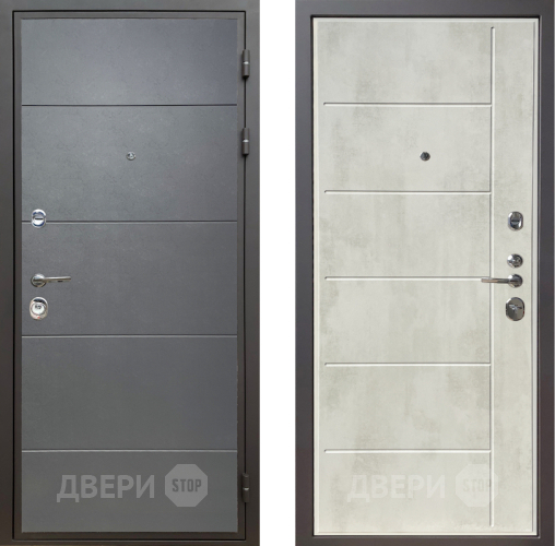 Дверь Шелтер (SHELTER) Комфорт Лофт графит 11 Бетон крем в Старой Купавне