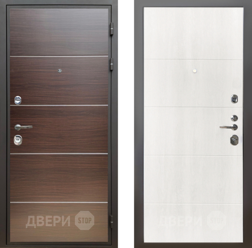 Входная металлическая Дверь Шелтер (SHELTER) Комфорт Венге структурный горизонт 7 Дуб филадельфия крем в Старой Купавне