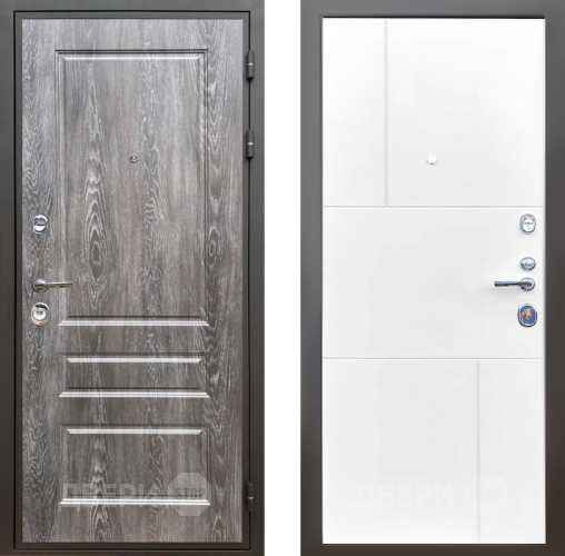 Входная металлическая Дверь Шелтер (SHELTER) Комфорт Дуб шале серебро 8 Белый матовый в Старой Купавне