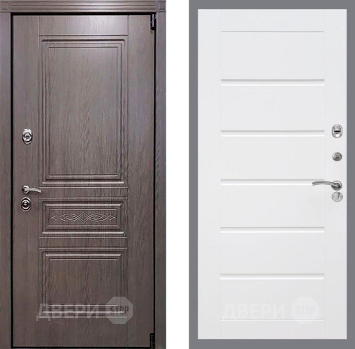 Входная металлическая Дверь Рекс (REX) Пренмиум-S Сити Белый ясень в Старой Купавне