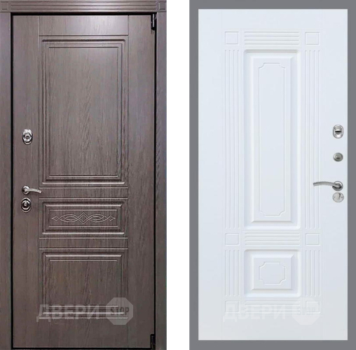 Входная металлическая Дверь Рекс (REX) Пренмиум-S FL-2 Силк Сноу в Старой Купавне