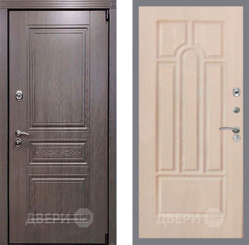 Входная металлическая Дверь Рекс (REX) Пренмиум-S FL-58 Беленый дуб в Старой Купавне