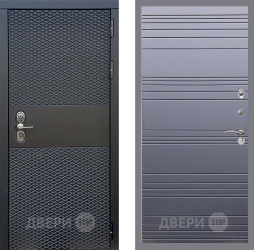 Входная металлическая Дверь Стоп БЛЭК CISA Лайн Силк титан в Старой Купавне