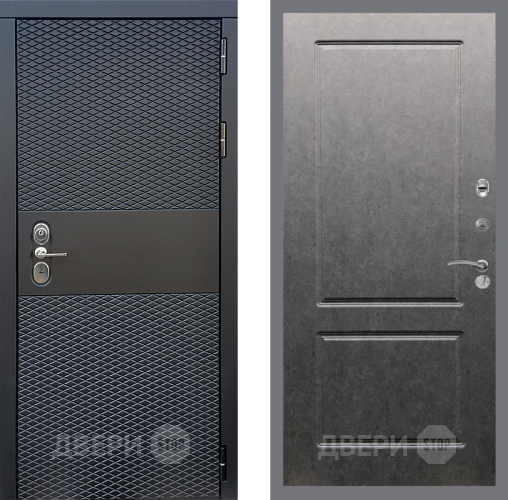 Входная металлическая Дверь Стоп БЛЭК CISA ФЛ-117 Штукатурка графит в Старой Купавне