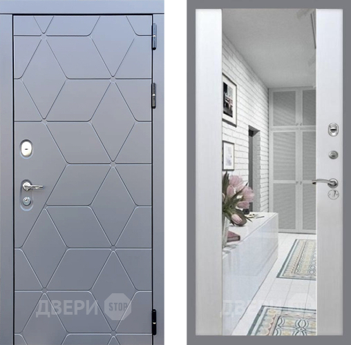 Дверь Стоп КОСМО Зеркало СБ-16 Лиственница беж в Старой Купавне