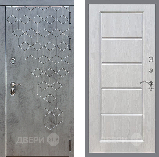 Входная металлическая Дверь Стоп БЕТОН ФЛ-39 Лиственница беж в Старой Купавне