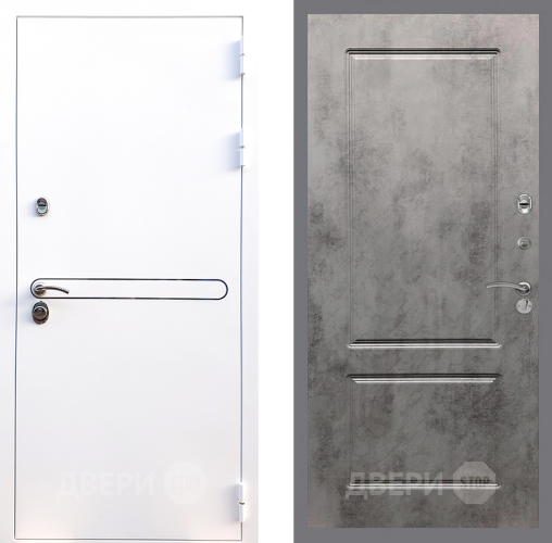 Входная металлическая Дверь Стоп Лайн Вайт ФЛ-117 Бетон темный в Старой Купавне