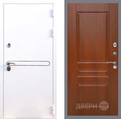 Входная металлическая Дверь Стоп Лайн Вайт ФЛ-243 Итальянский орех в Старой Купавне