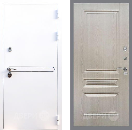 Входная металлическая Дверь Стоп Лайн Вайт ФЛ-243 Беленый дуб в Старой Купавне