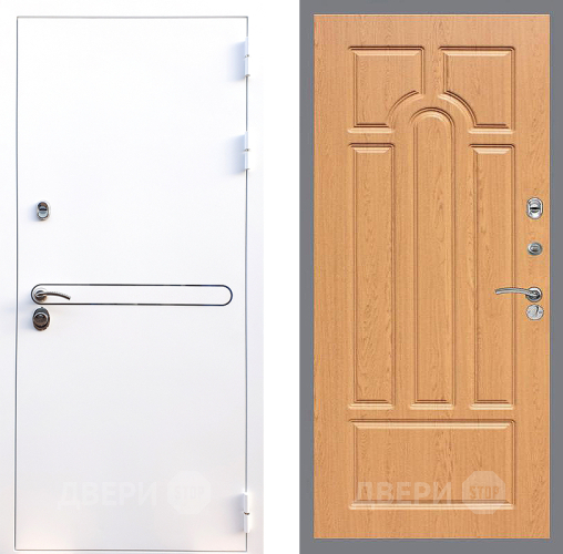 Входная металлическая Дверь Стоп Лайн Вайт ФЛ-58 Дуб в Старой Купавне