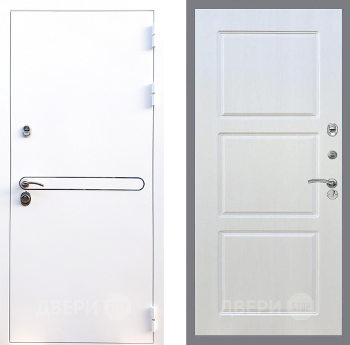 Входная металлическая Дверь Стоп Лайн Вайт ФЛ-3 Лиственница беж в Старой Купавне