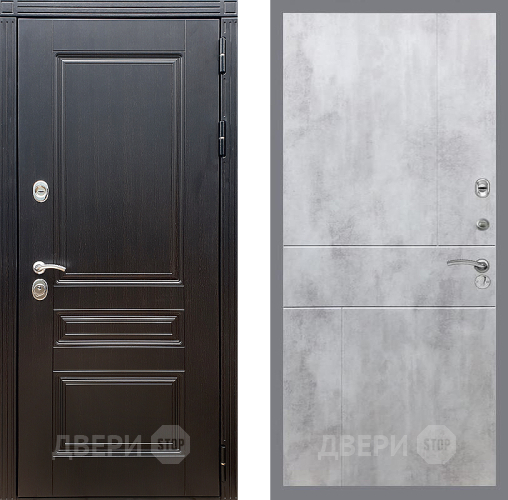 Входная металлическая Дверь Стоп МЕГАПОЛИС ФЛ-290 Бетон светлый в Старой Купавне