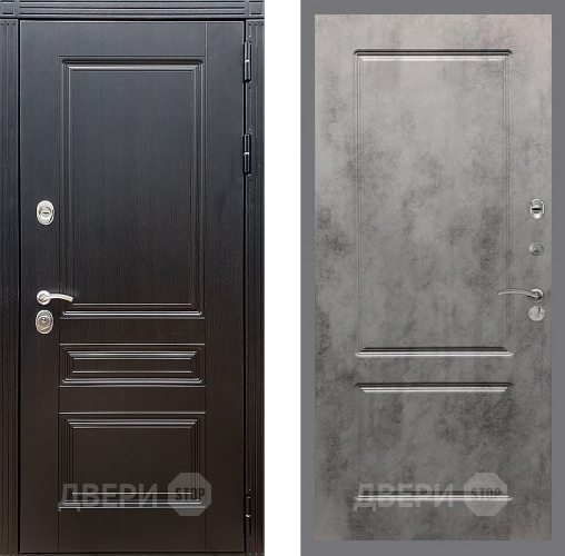 Входная металлическая Дверь Стоп МЕГАПОЛИС ФЛ-117 Бетон темный в Старой Купавне