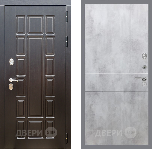 Входная металлическая Дверь Стоп НЬЮ ЙОРК ФЛ-290 Бетон светлый в Старой Купавне