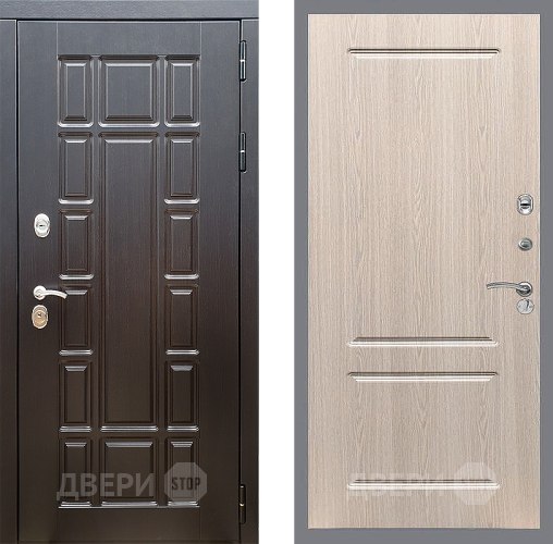 Входная металлическая Дверь Стоп НЬЮ ЙОРК ФЛ-117 Беленый дуб в Старой Купавне