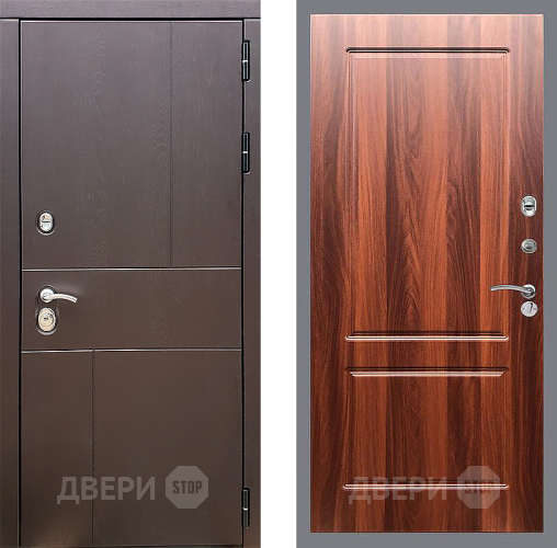 Входная металлическая Дверь Стоп УРБАН ФЛ-117 Итальянский орех в Старой Купавне
