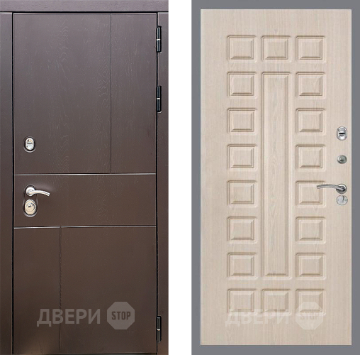 Входная металлическая Дверь Стоп УРБАН ФЛ-183 Беленый дуб в Старой Купавне