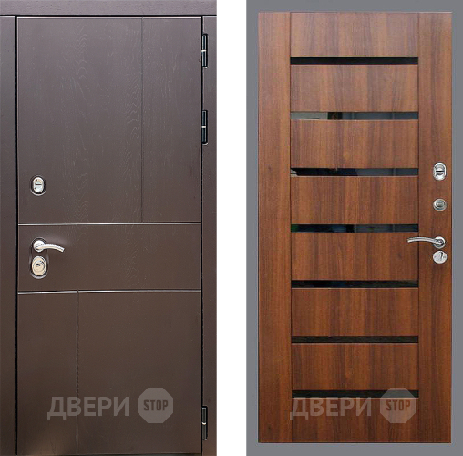 Входная металлическая Дверь Стоп УРБАН СБ-14 Орех бренди в Старой Купавне
