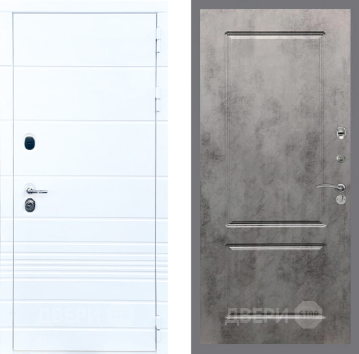 Входная металлическая Дверь Стоп ТРЕНДО ФЛ-117 Бетон темный в Старой Купавне