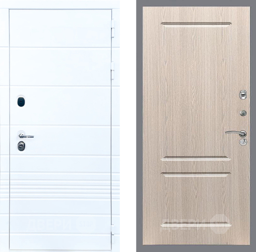 Входная металлическая Дверь Стоп ТРЕНДО ФЛ-117 Беленый дуб в Старой Купавне